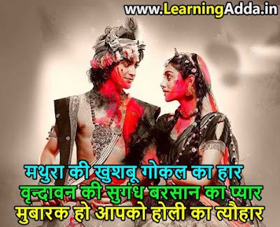 Radha Krishna Holi Shayari Quotes